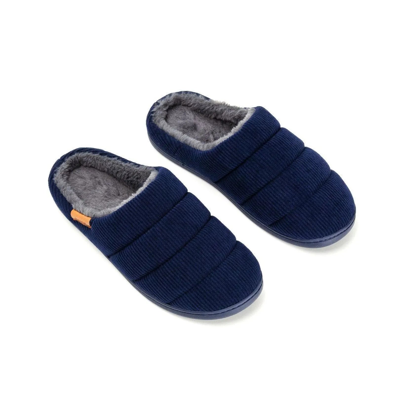 Men's Slippers with Rubber Sole, Blue
