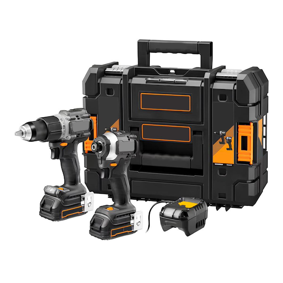 18V Cordless Brushless Twin Tool Kit