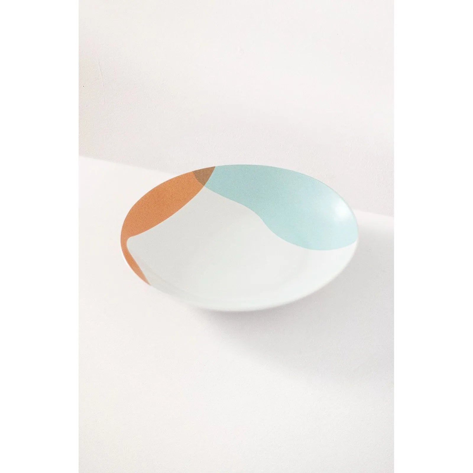 Set of 4 Porcelain Soup Plates, Assorted Colors